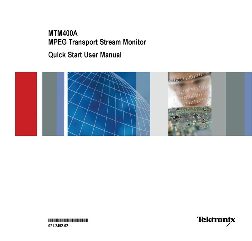 Tektronix MTM400A Manual