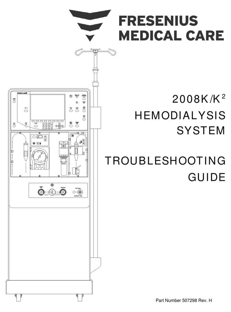 Fresenius Medical Care 2008K2 troubleshooting guide