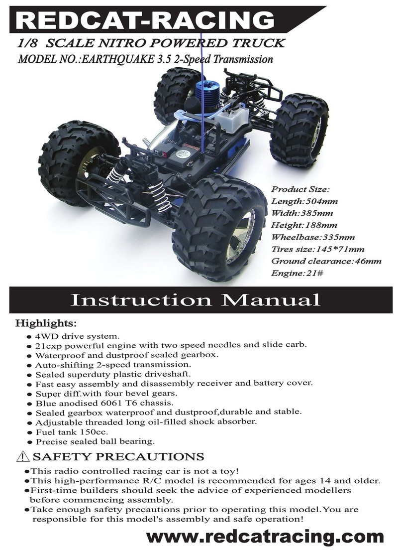 Redcat Racing Earthquake 3.5 instruction manual Redcat Racing Earthquake 3.5 instruction manual