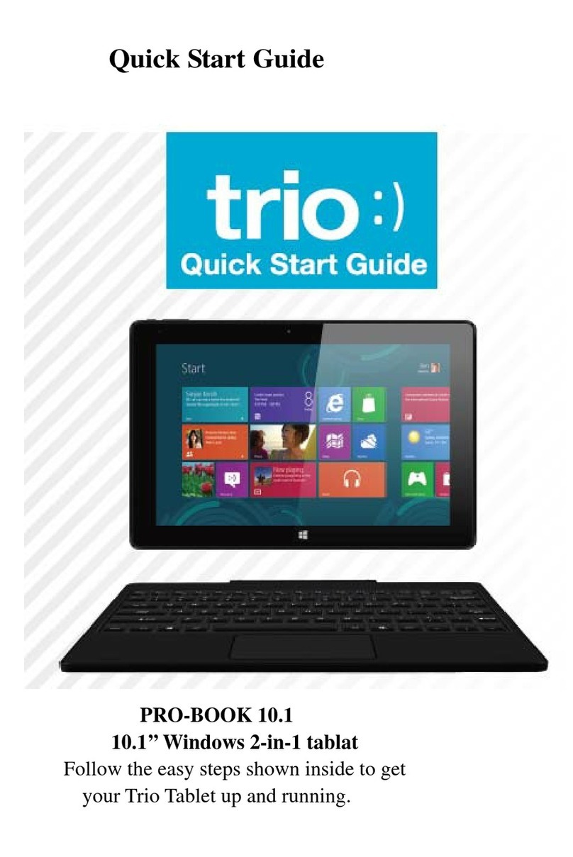 Trio PRO-BOOK 10.1 User manual