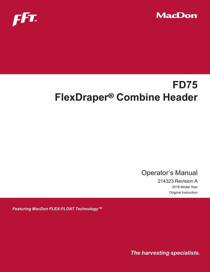 MacDon FD75 Operator's manual