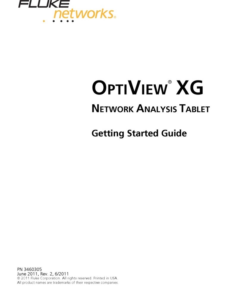 Fluke OPTIVIEW XG Getting started guide