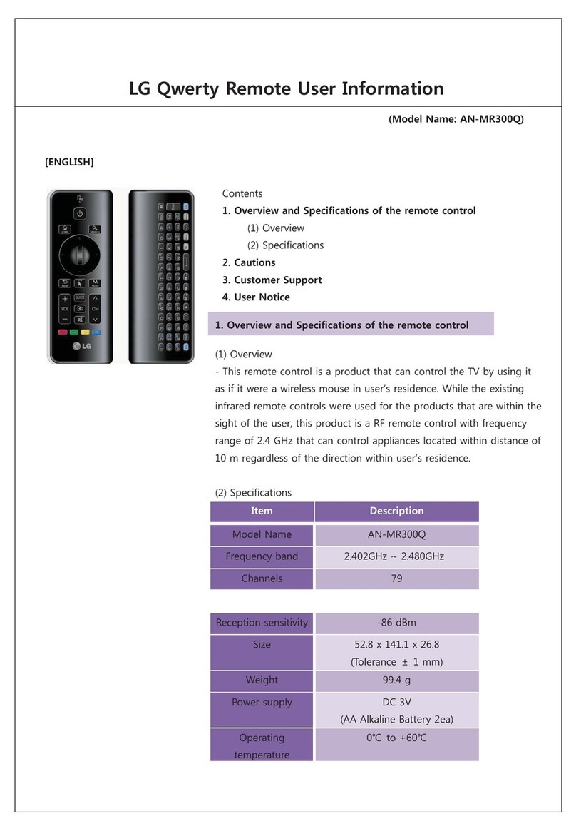 LG AN-MR300Q Operation manual LG AN-MR300Q Operation manual