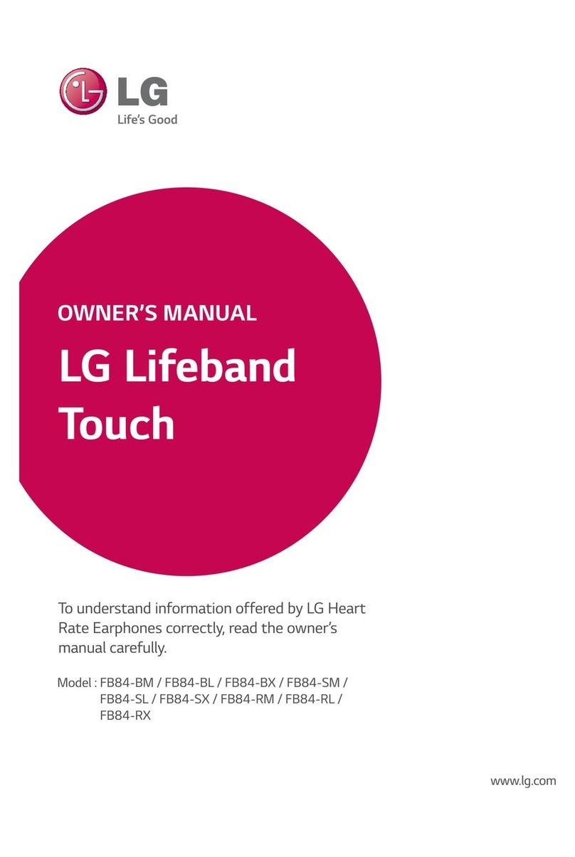 LG Lifeband Touch User manual