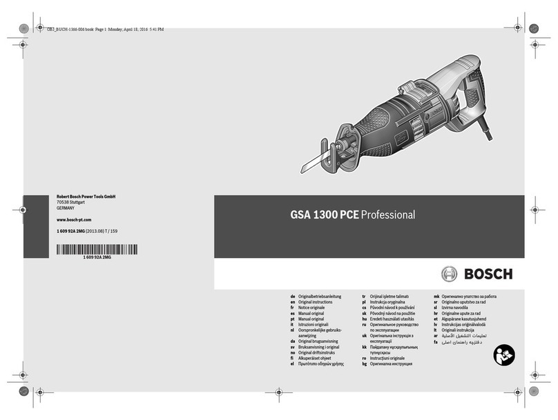 Bosch GSA 1300 PCE Original instructions