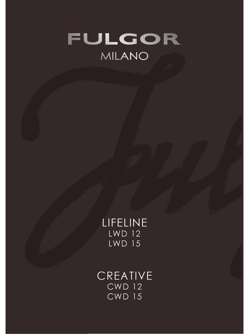 Fulgor Milano LIFELINE Series LWD 12 User manual