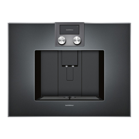 Gaggenau CM 470 Quick reference guide