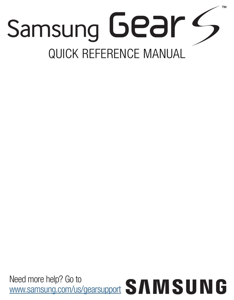 Samsung Gear S Quick reference manual