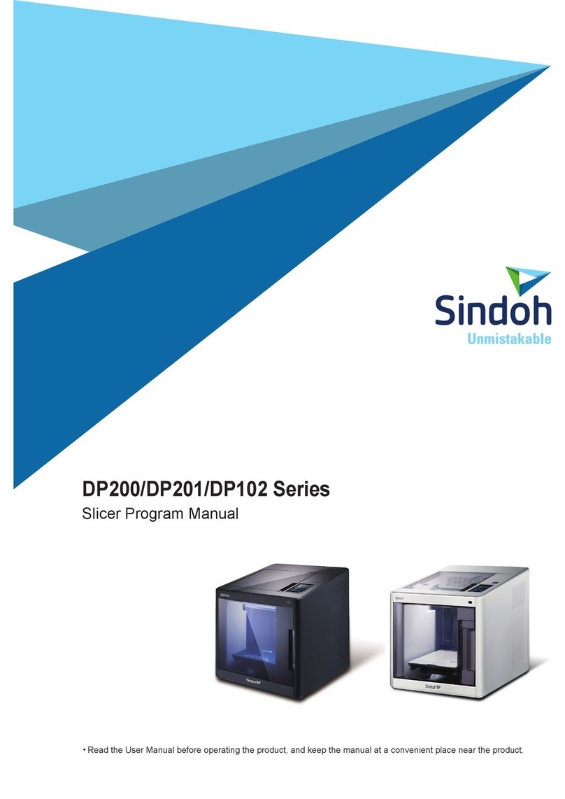 Sindoh 3Dwox DP200 Program manual