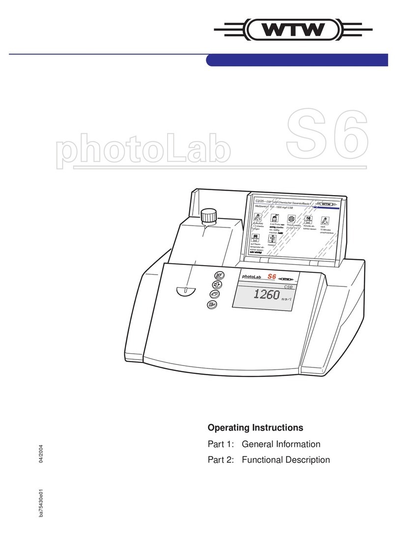 wtw PhotoLab S6 operating instructions