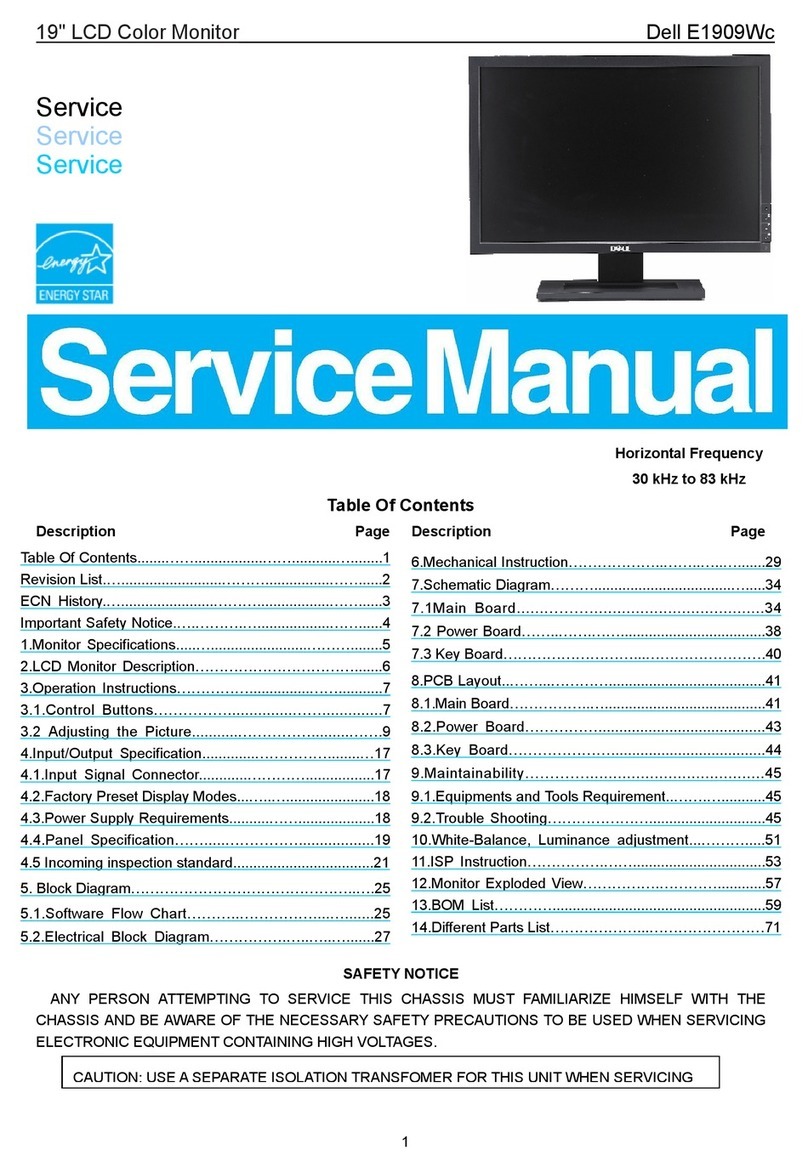 Dell E1909Wc User manual