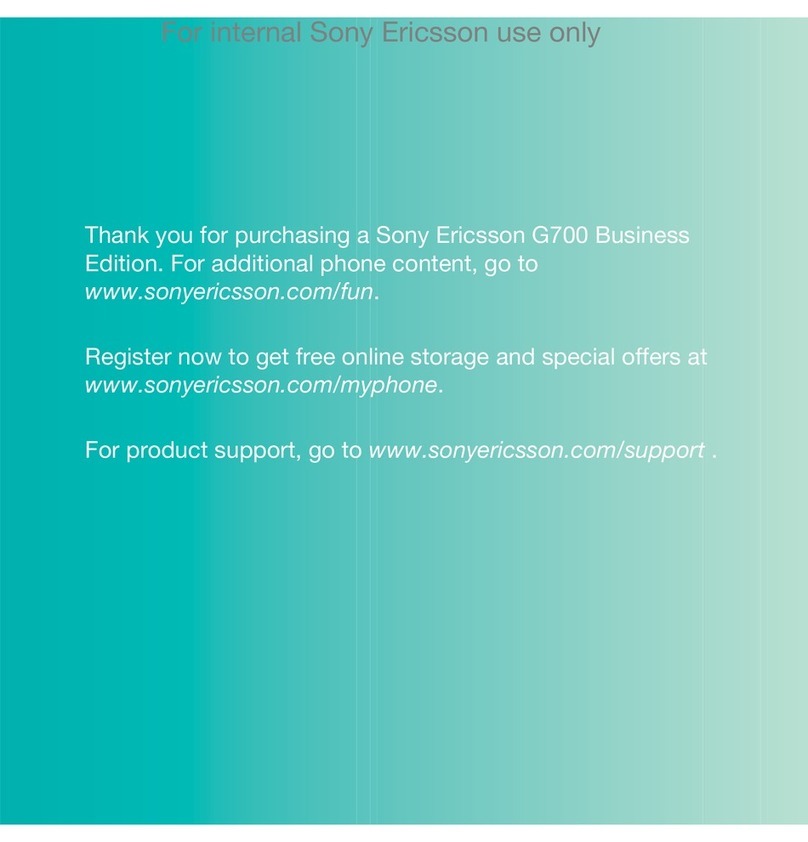 Sony Ericsson G700 User manual