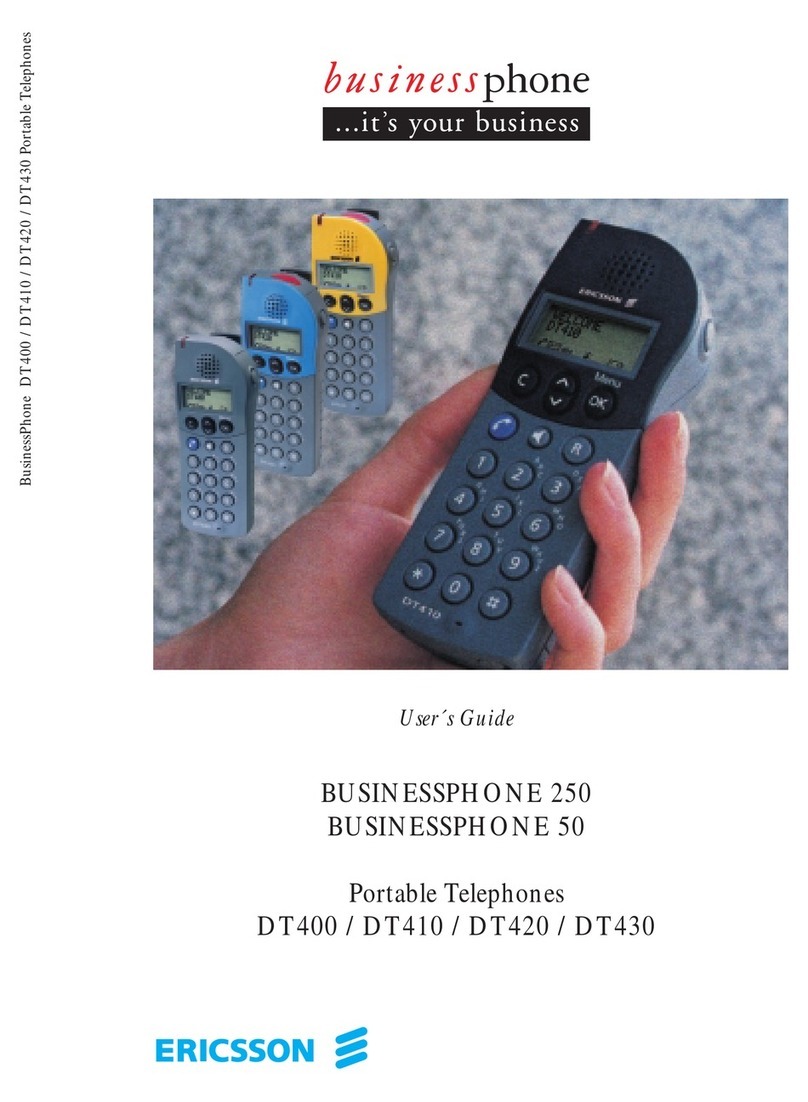 Ericsson DT400 User manual
