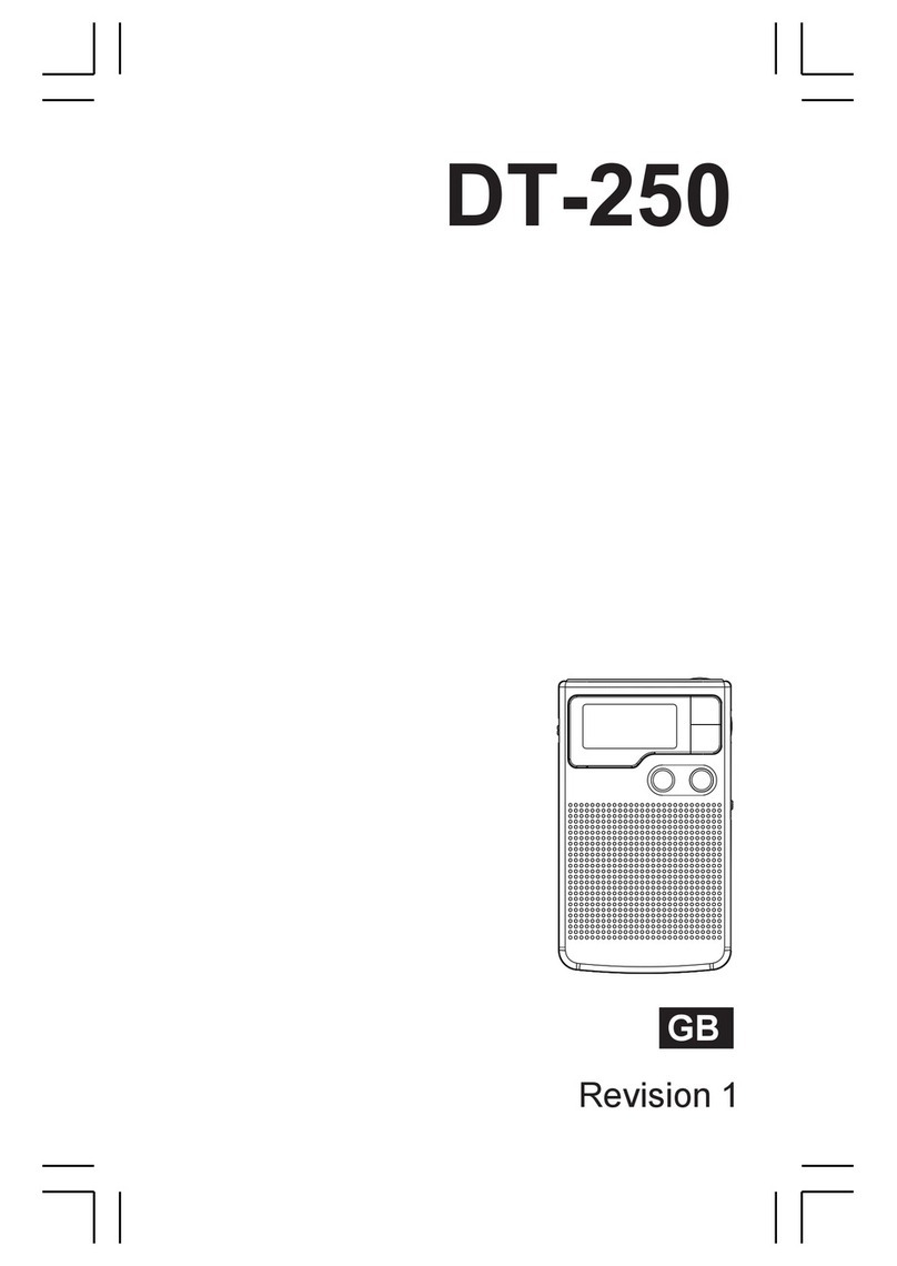 Sangean DT-250 User manual