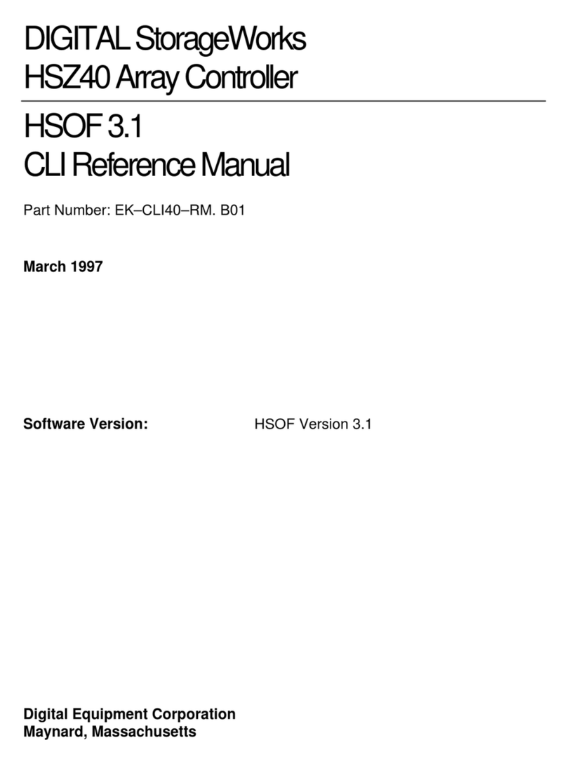 Digital Equipment HSZ40 Reference manual