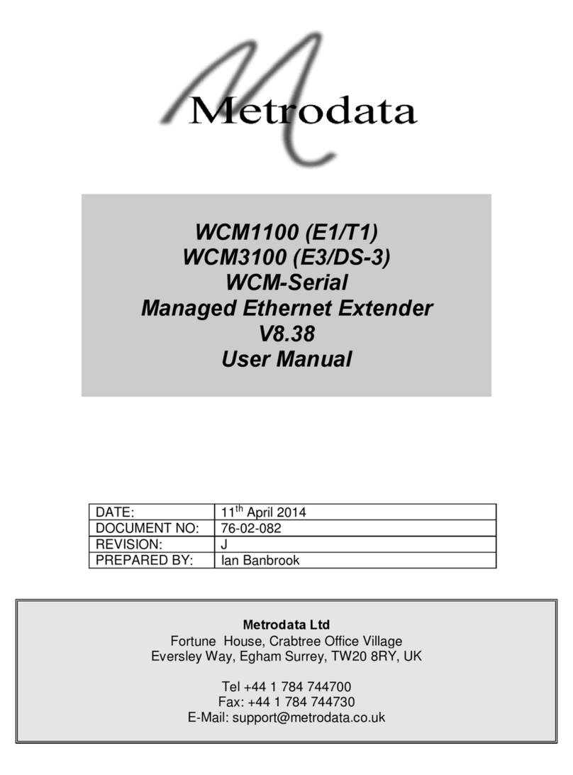 Metrodata WCM1100 user manual