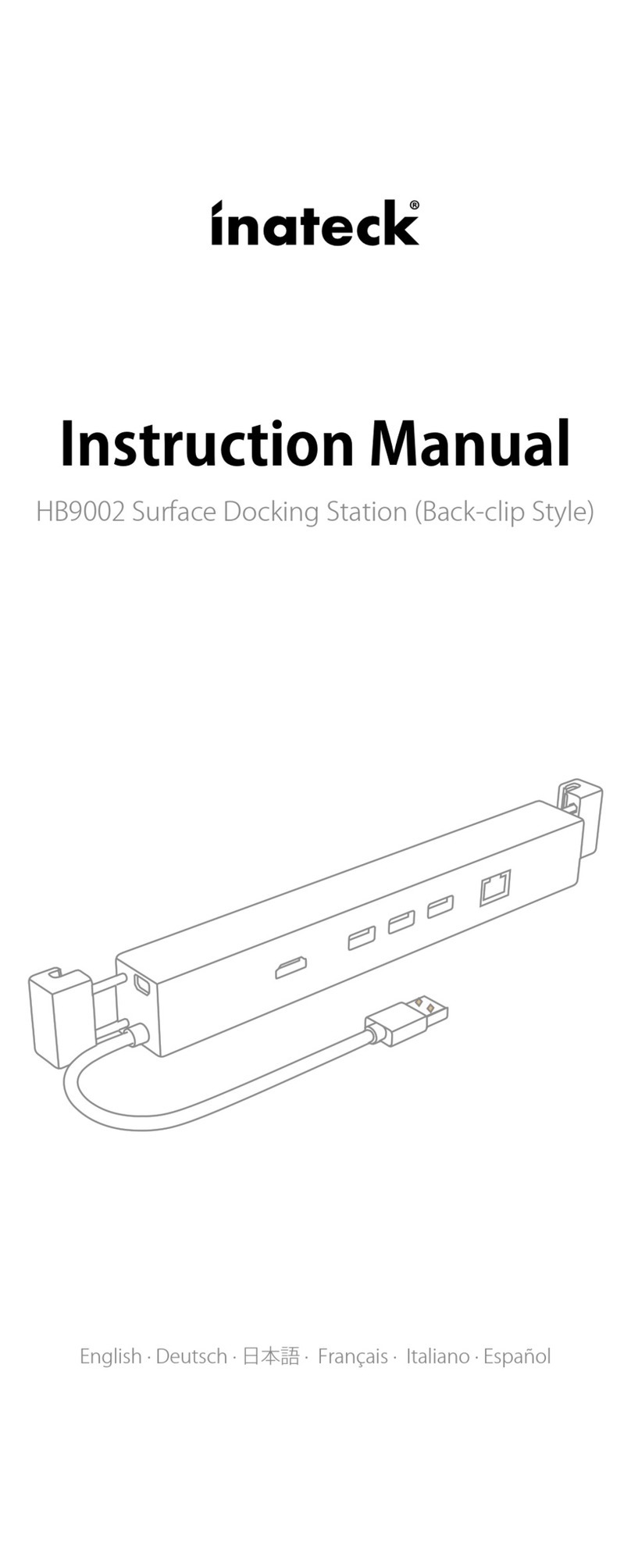 Inateck HB9002 instruction manual