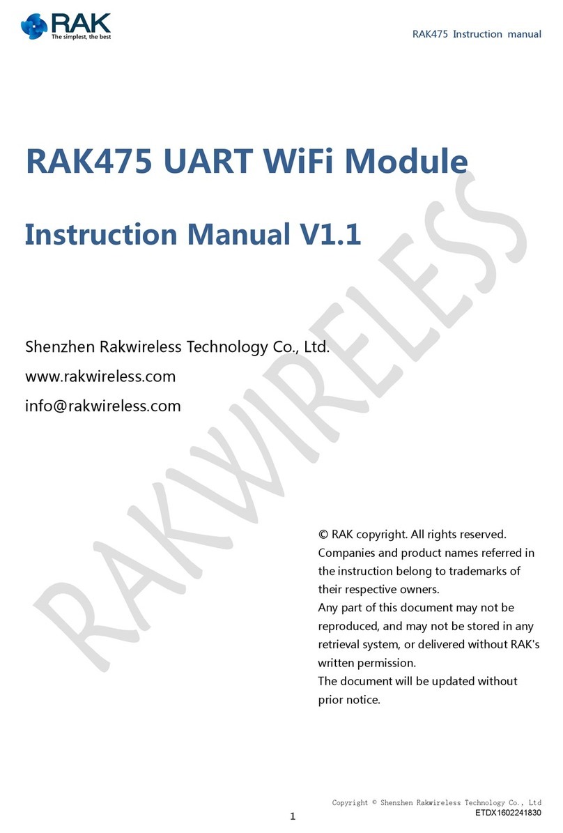 RAK RAK475 UART instruction manual