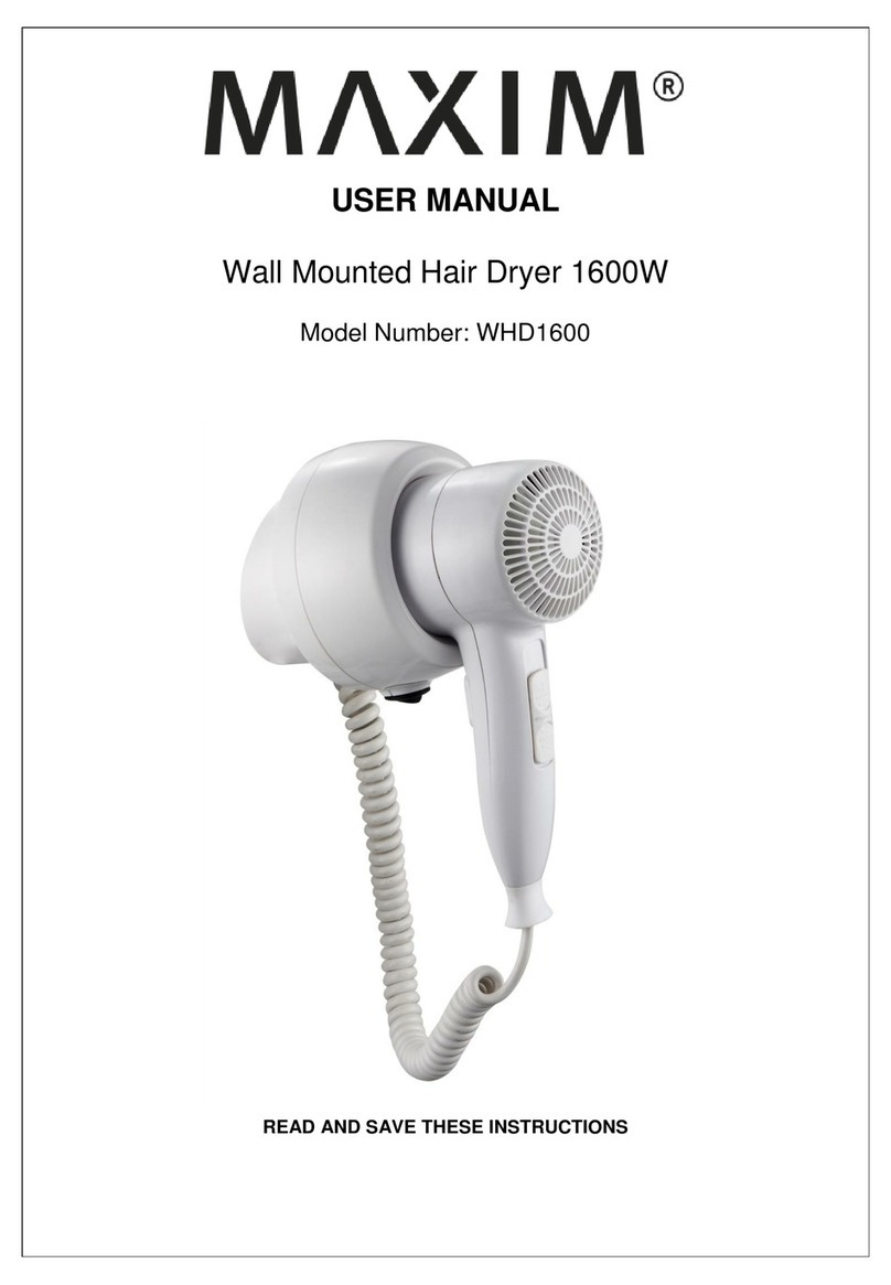 Maxim WHD1600 user manual