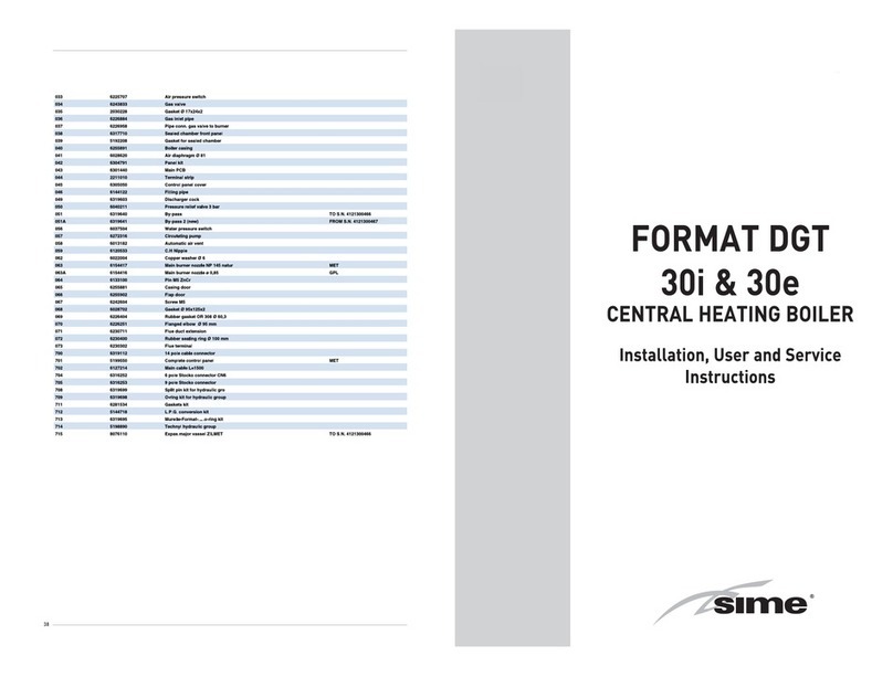 Sime FORMAT DGT 30i Troubleshooting guide