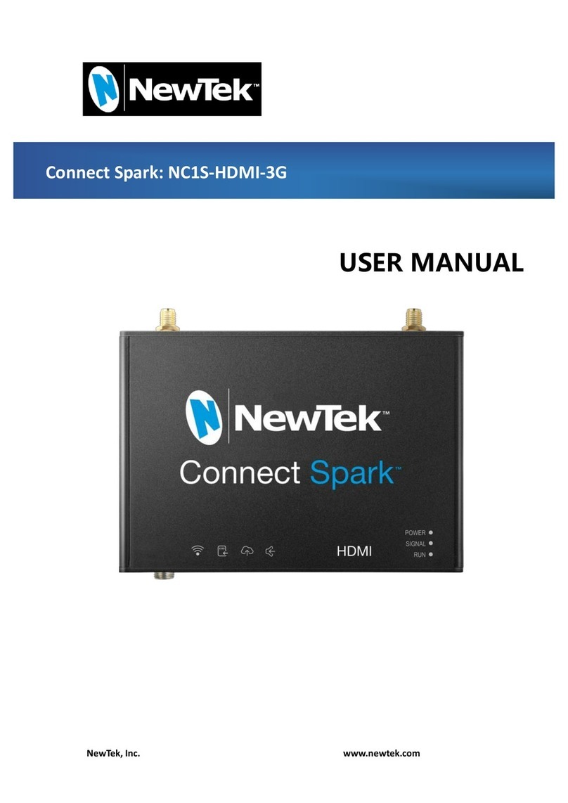 NewTek NC1S-HDMI-3G user manual