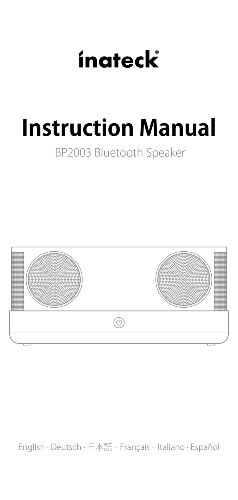 Inateck BP2003 instruction manual