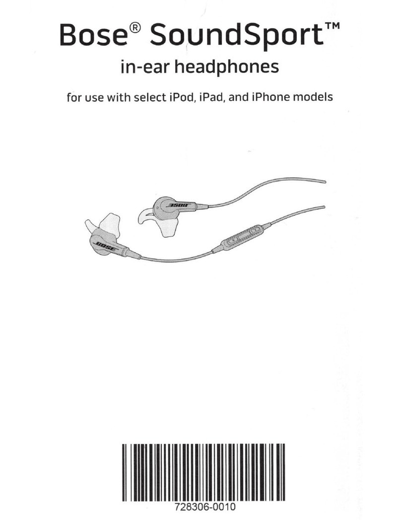 Bose SoundSport User manual