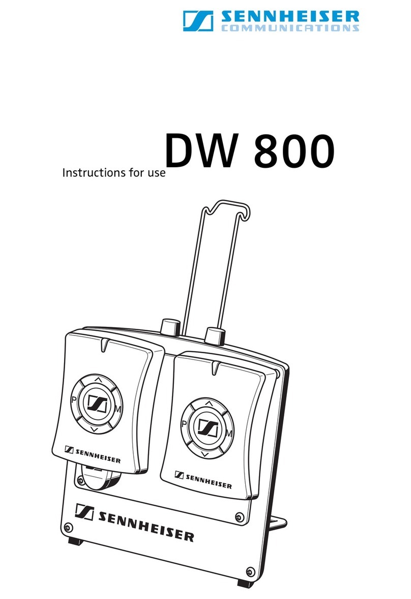 Sennheiser DW 800 Instructions for use