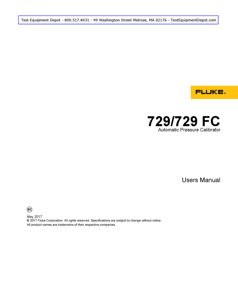 Fluke 729 User manual