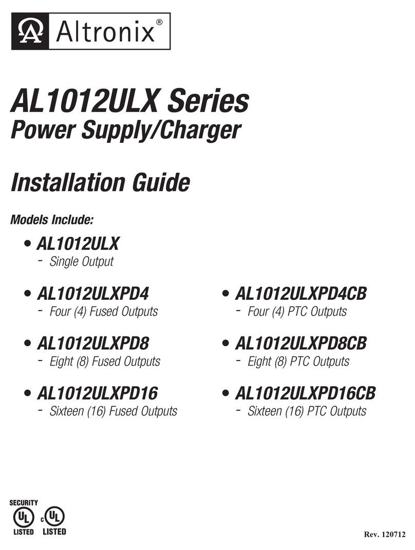 Altronix AL1012ULX User manual