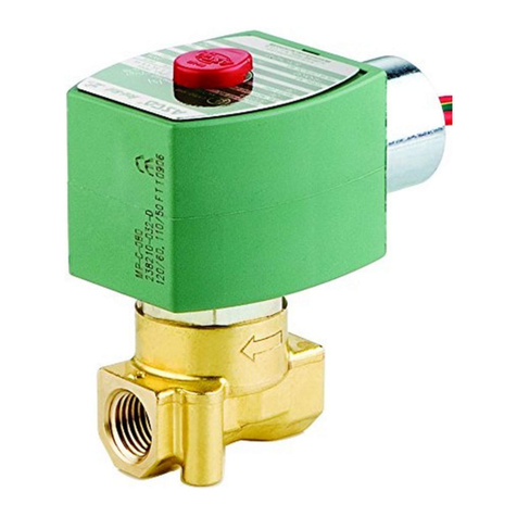 Asco 8262 series Installation and operating instructions