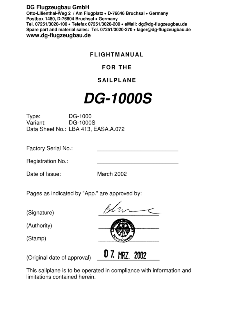 DG Flugzeugbau DG-1000 Flight manual