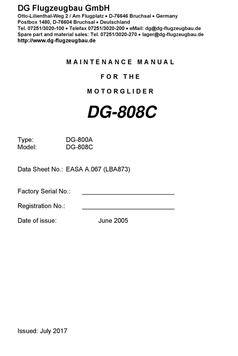 DG Flugzeugbau DG-800A Maintenance manual
