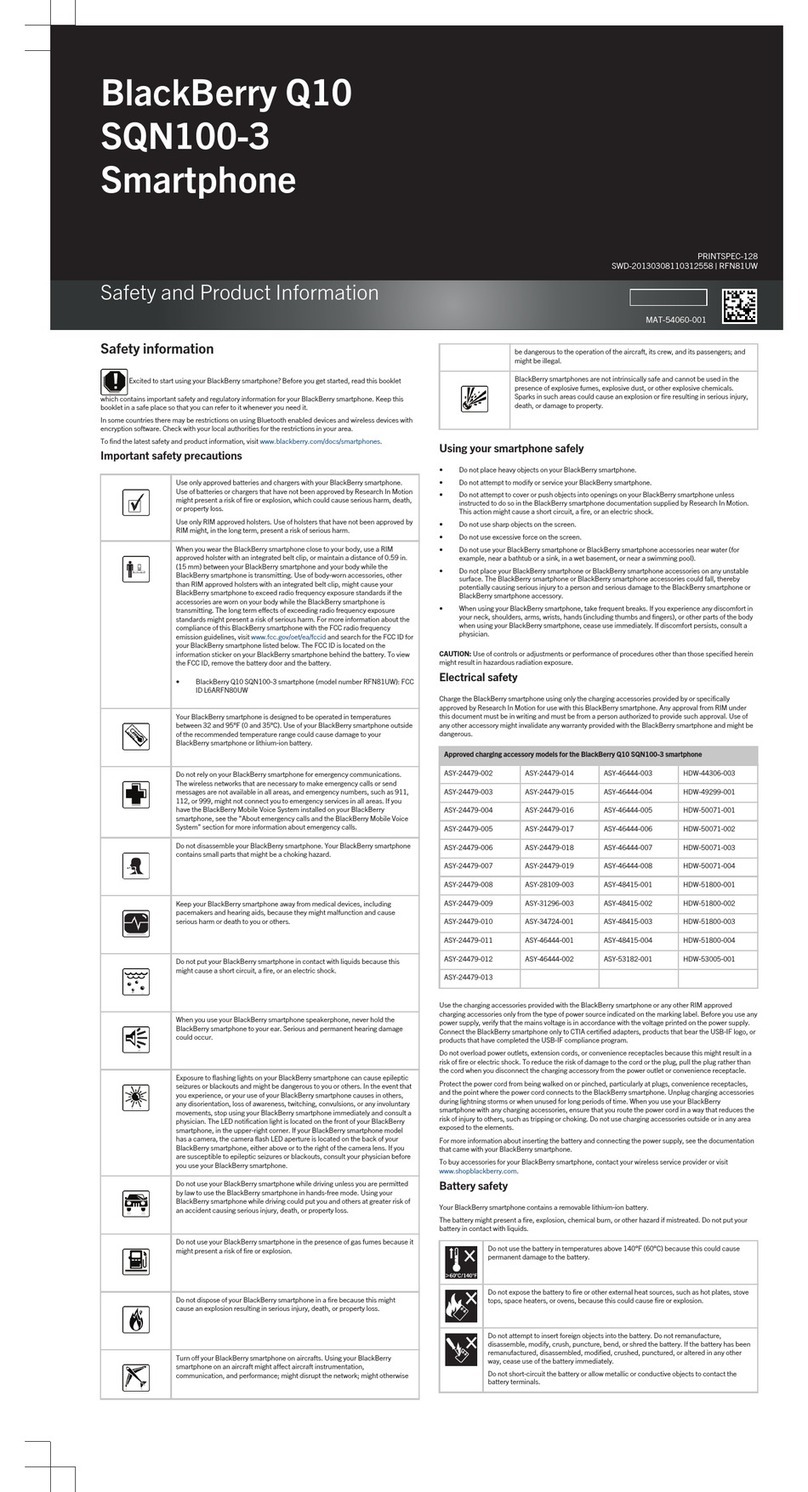 Blackbe;rry Q10 User manual