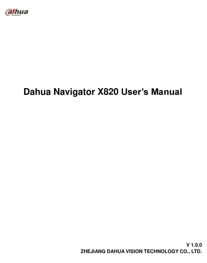 Dahua Navigator X820 user manual