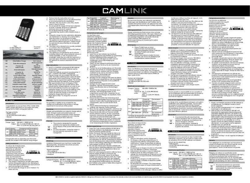 Camlink CL-DELTA3-27UK user manual