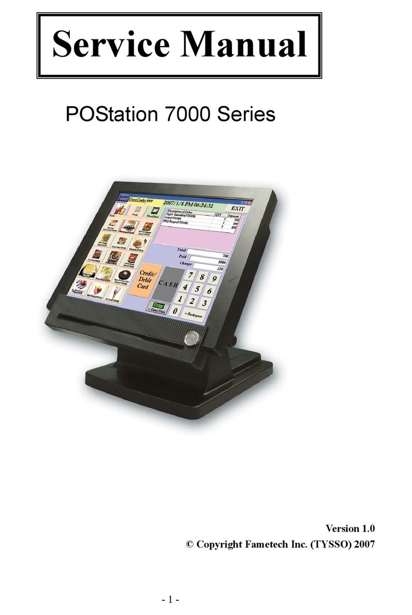 Fametech POStation 7000 Series User manual Fametech POStation 7000 Series User manual
