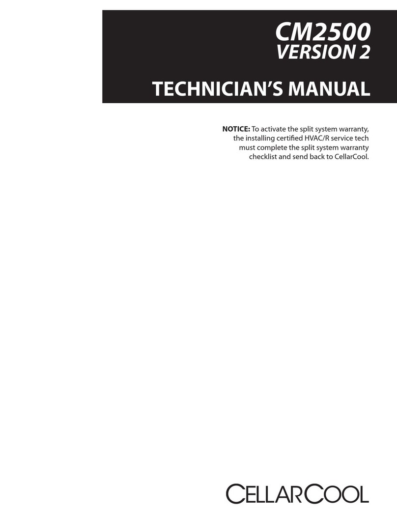 Cellar Cool CM2500 Evaporator Technician manual