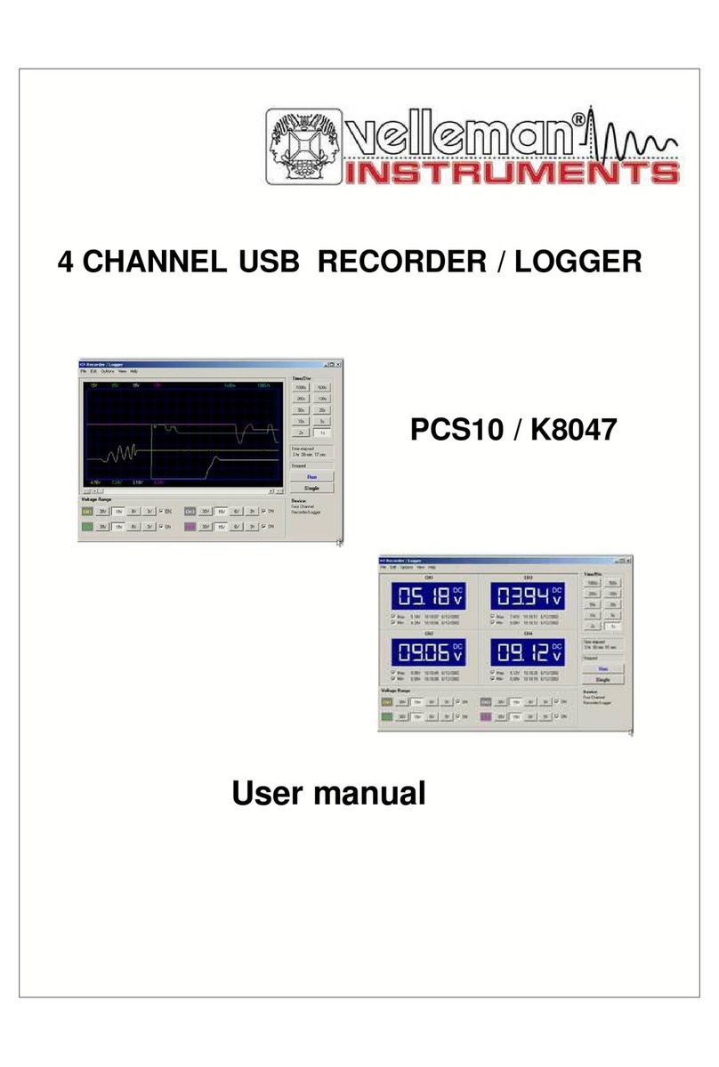 Velleman PCS10 User manual