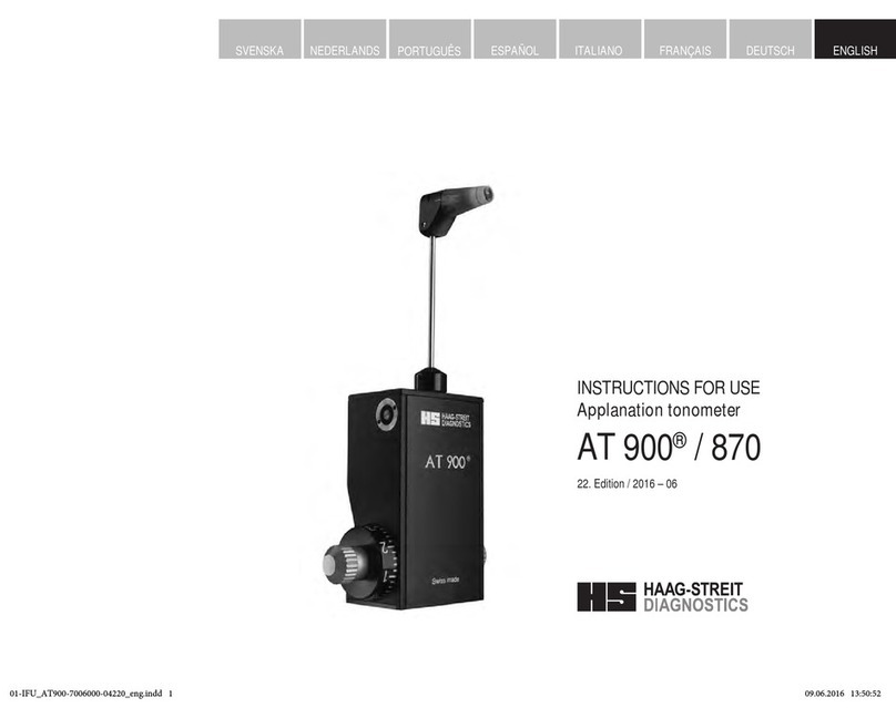 Haag-Streit Goldmann AT 870 Instructions for use