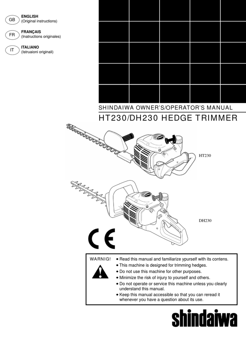 Shindaiwa HT230 Owner's/operator's manual