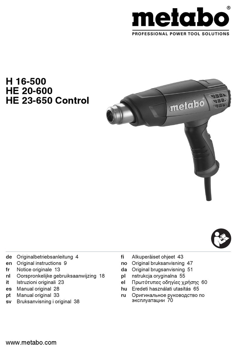 Metabo H 20-600 Original instructions