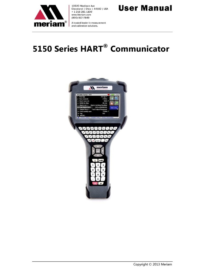 Meriam 5150 Series user manual