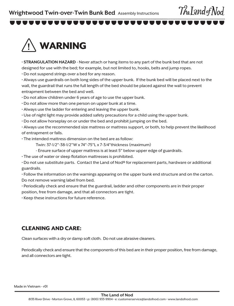 The Land of Nod Wrightwood Twin-over-Twin Bunk Bed User manual The Land of Nod Wrightwood Twin-over-Twin Bunk Bed User manual