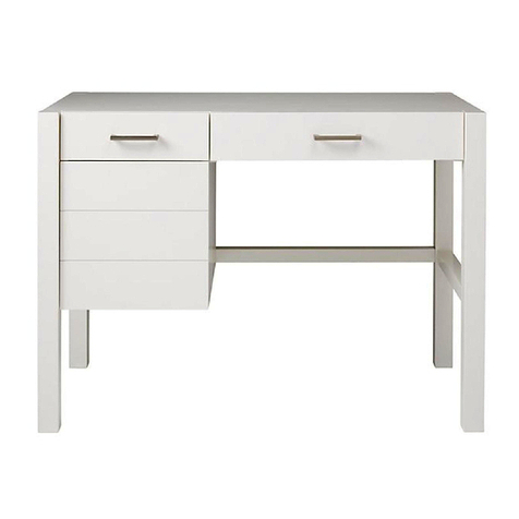 The Land of Nod Uptown Desk Assembly instructions