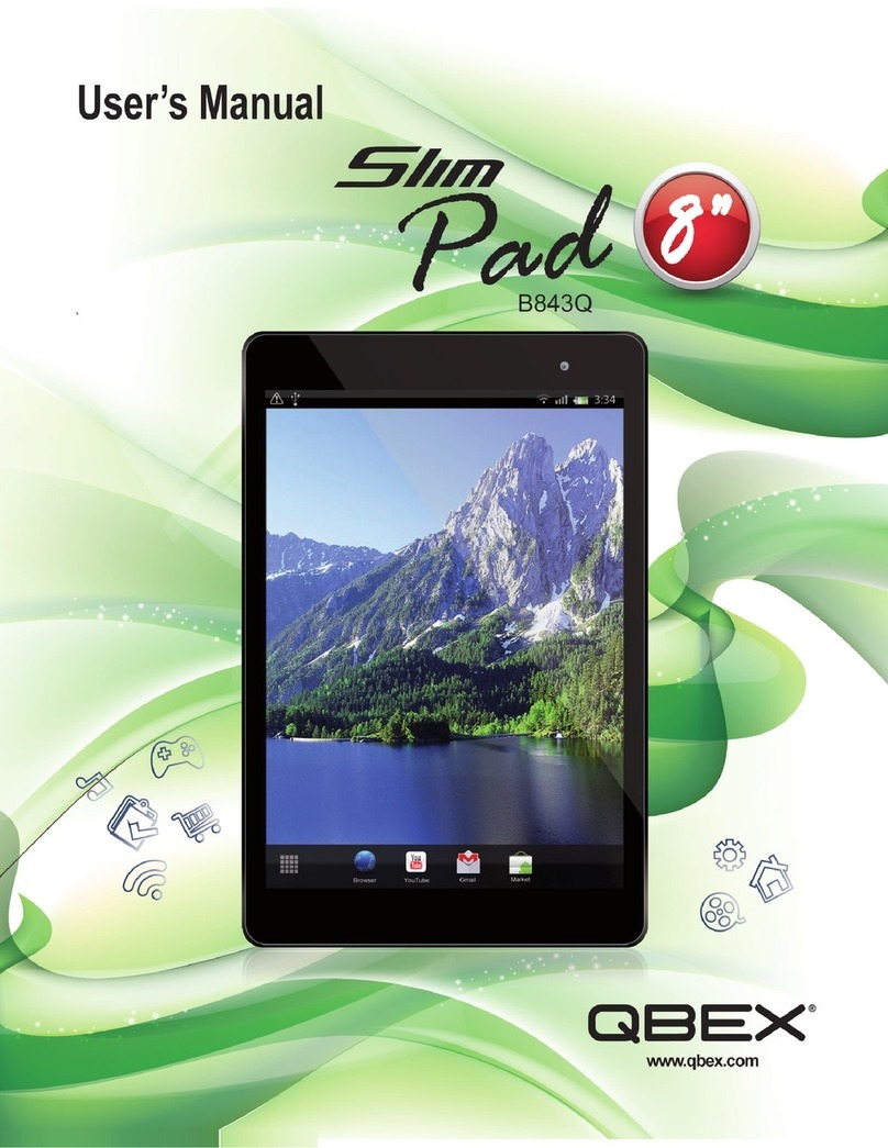 Qbex Slim Pad B843Q User manual
