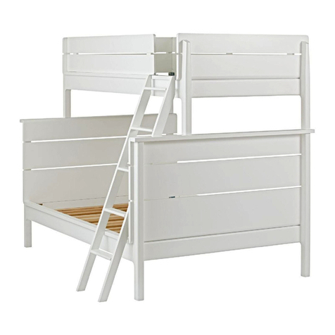 The Land of Nod Wrightwood Twin-over-Full Bunk Bed Assembly instructions