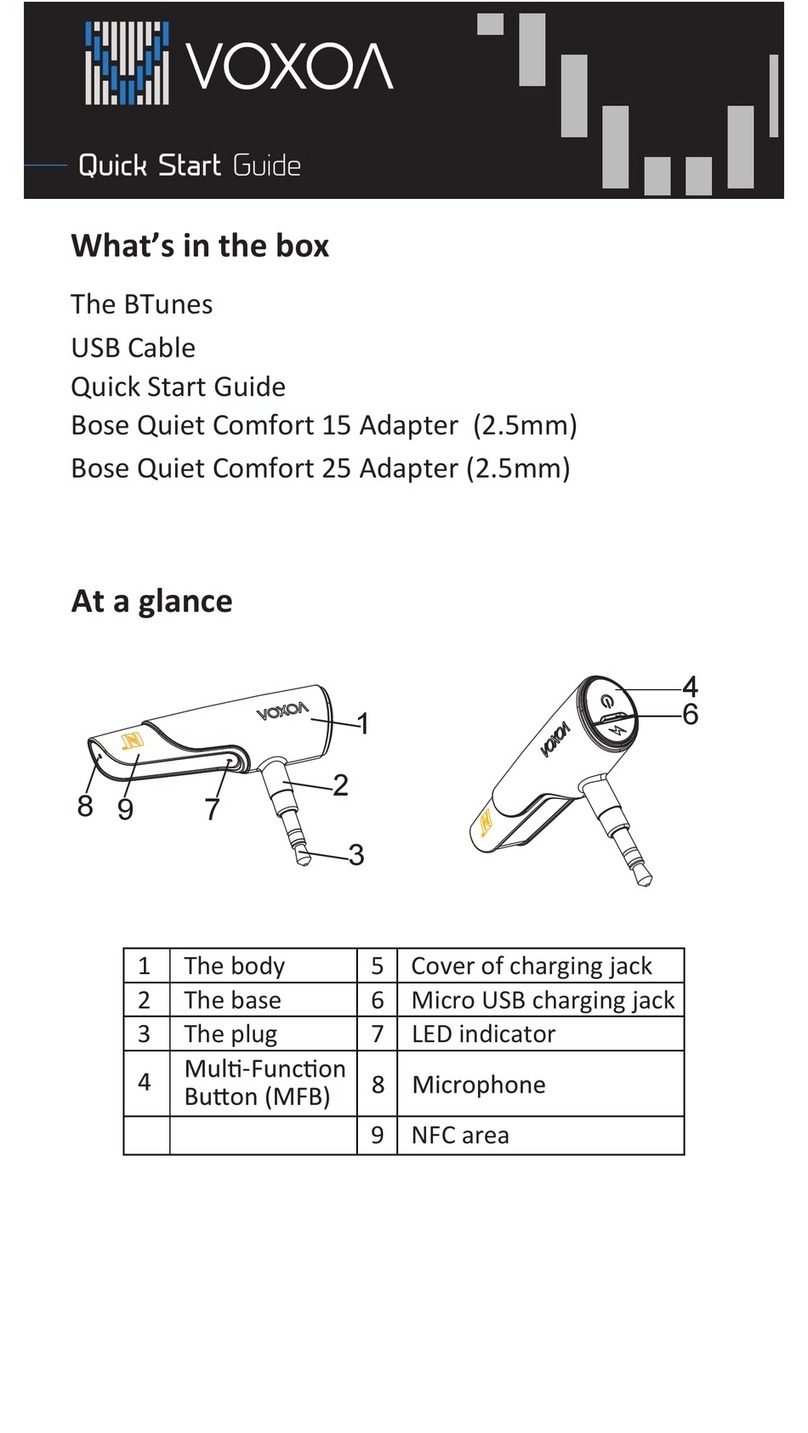 Voxoa Btunes quick start guide