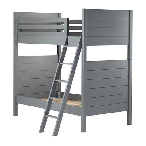 The Land of Nod SIMPLE Twin-over-twin Bunk Bed User manual
