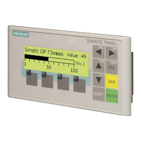 Siemens SIMATIC HMI OP 73micro User manual